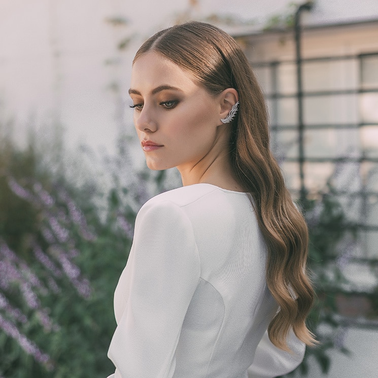 Pendientes sencillos, pero especiales: la opción preferida de las novias discretas