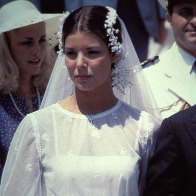 De Carolina de Mónaco a Carmen Ordoñez: los tocados de novia más icónicos