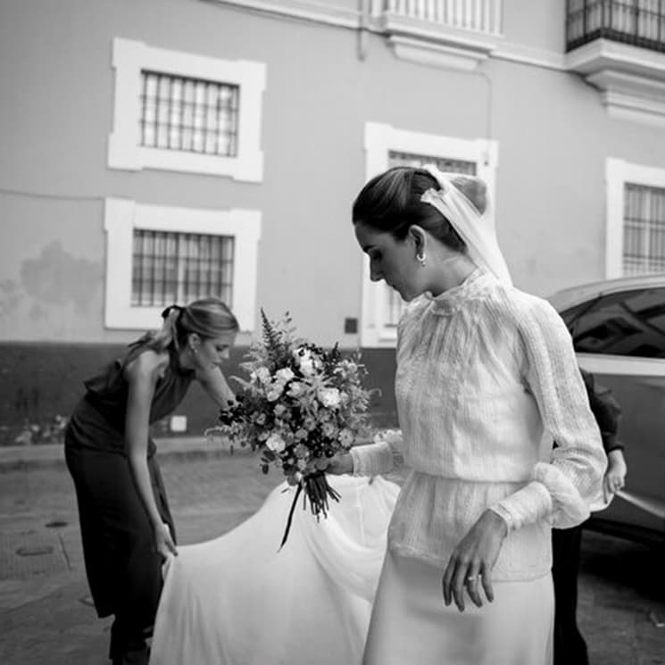 Julia se casó con un vestido de novia '3 en 1' y no podía estar más elegante