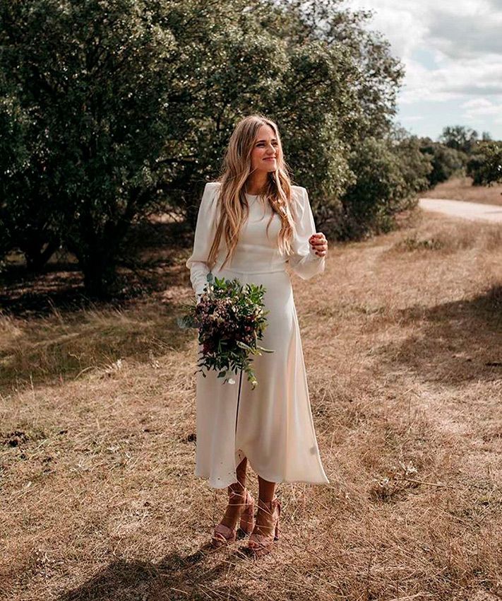 vestido novia midi| Enjoy free shipping | www.ilcascinone.com