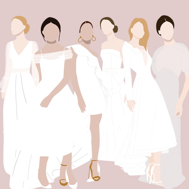 Un largo para cada vestido de novia: encuentra el tuyo en nuestra guía ilustrada