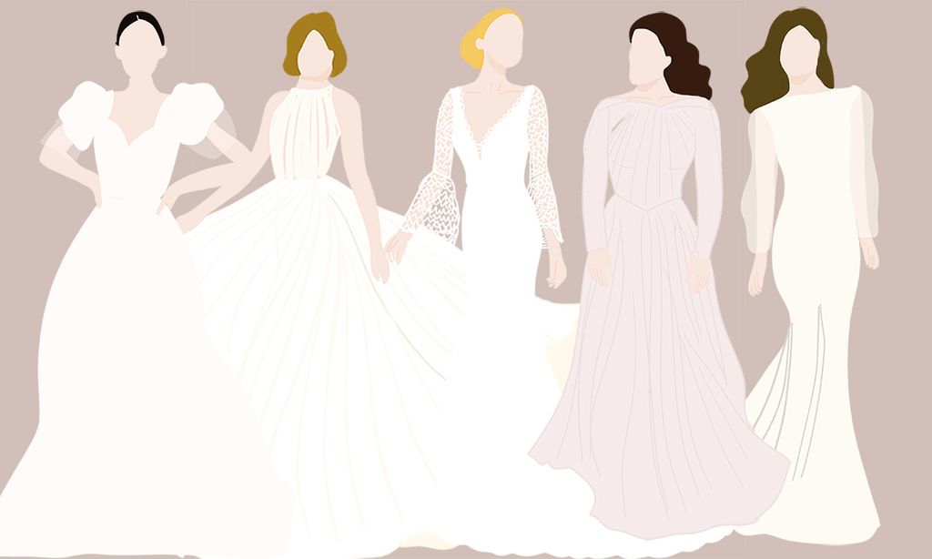 Un vestido de novia según tu cuerpo: encuentra el que más te favorece