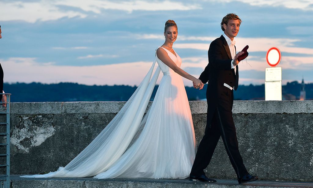 Beatrice Borromeo en su boda con su segundo vestido de novia