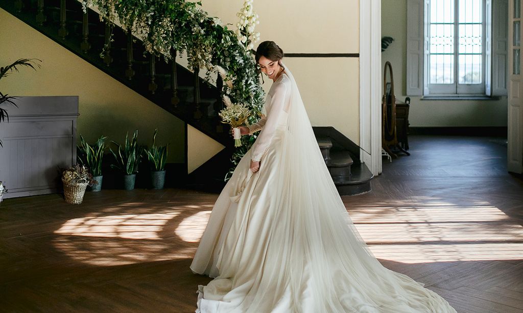 Una boda con un vestido de princesa en El Escorial