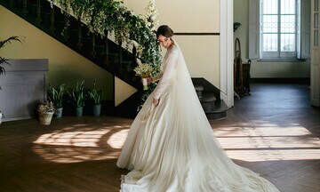 Una boda con un vestido de princesa en El Escorial