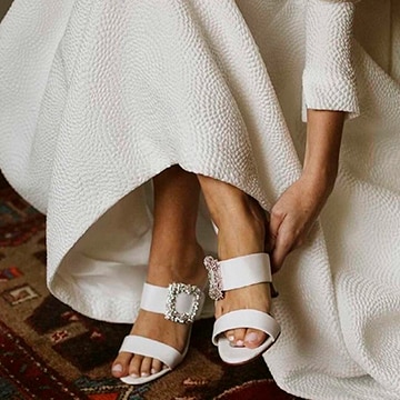 Sandalias para novias: con tacón cómodo media, ¡las más bonitas! - Foto 1