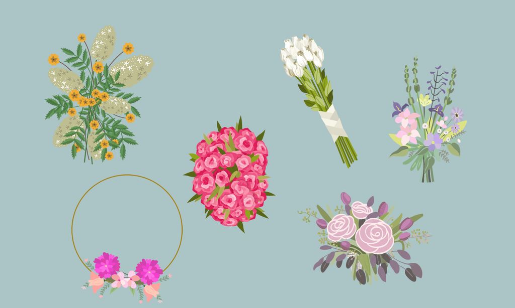 Un ramo, una novia: elige las flores que mejor van con tu estilo