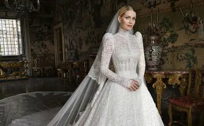 Todos los detalles del impresionante vestido de novia de Lady Kitty Spencer