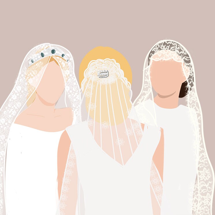 Las opciones más bonitas para colocar tu mantilla de novia como jamás habías pensado
