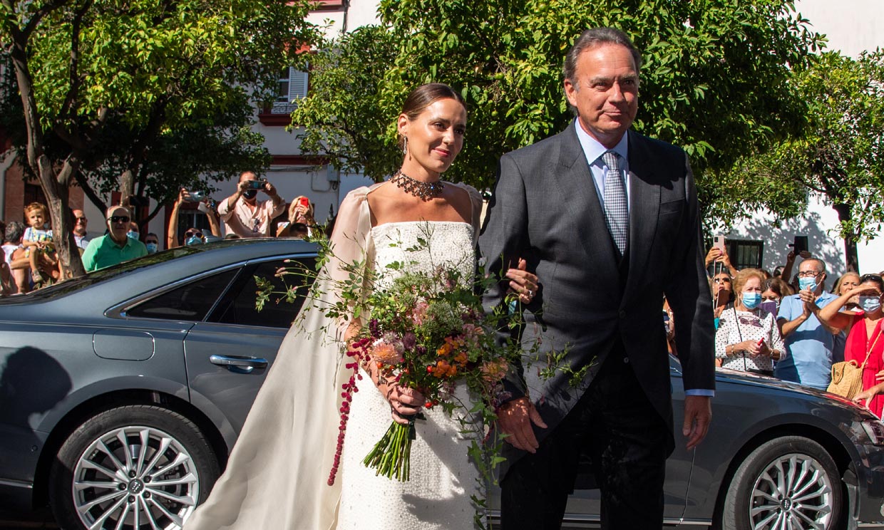 Boda Claudia Osborne y José Entrecanales: el vestido de novia