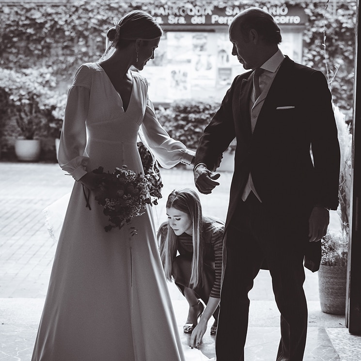 Un vestido sencillo para la boda de Marta en Madrid