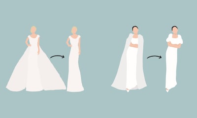 Paso a paso: transforma tu look de novia con estos vestidos desmontables
