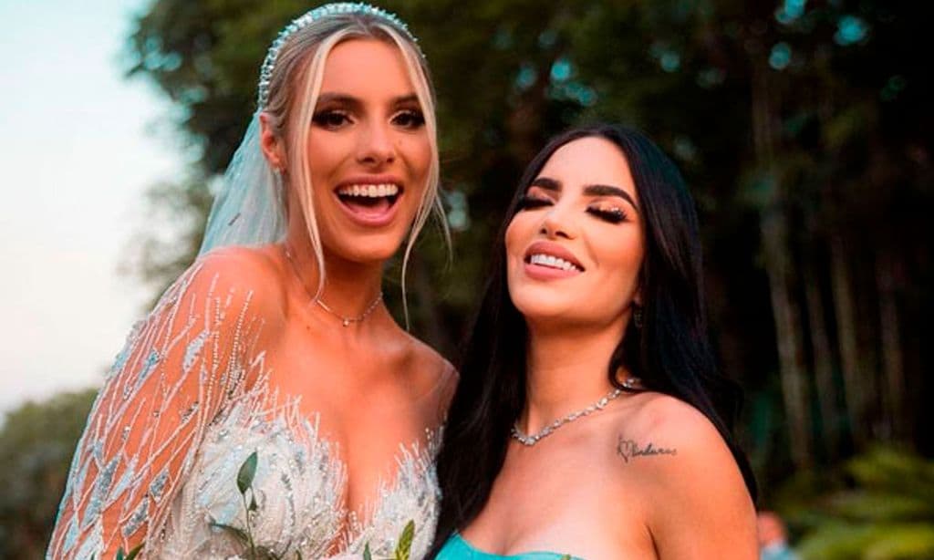 Los tres vestidos de novia que ha lucido Lele Pons: del diseño fantasía al de corte 'skater' más sexy