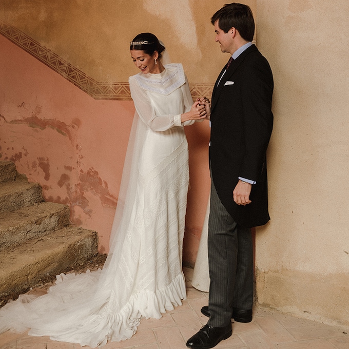 Un vestido de novia viral con toques 'vintage' para la boda de Sisi en Córdoba