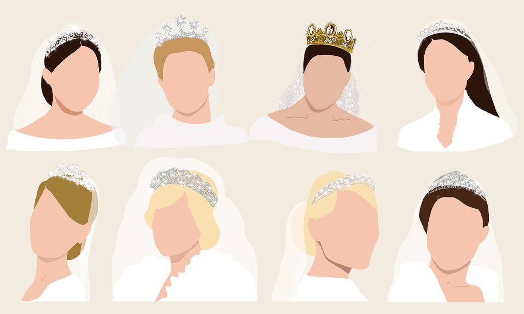 Encuentra la mejor inspiración en las tiaras de novia más famosas de las 'royals'