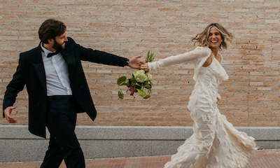 Un vestido de novia comprado 'online' para la boda viral de Adriana en Madrid