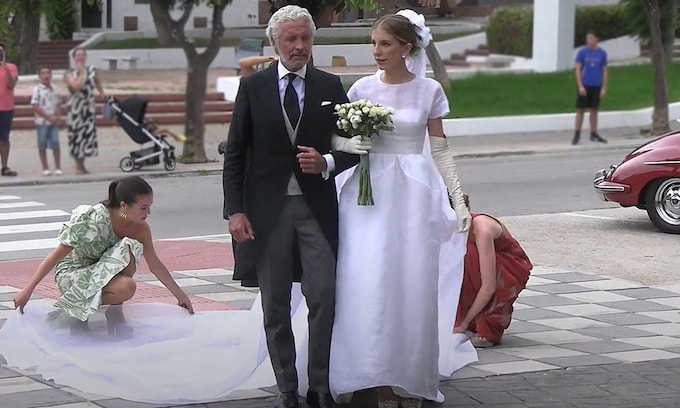 Luisa Bergel vestida de novia