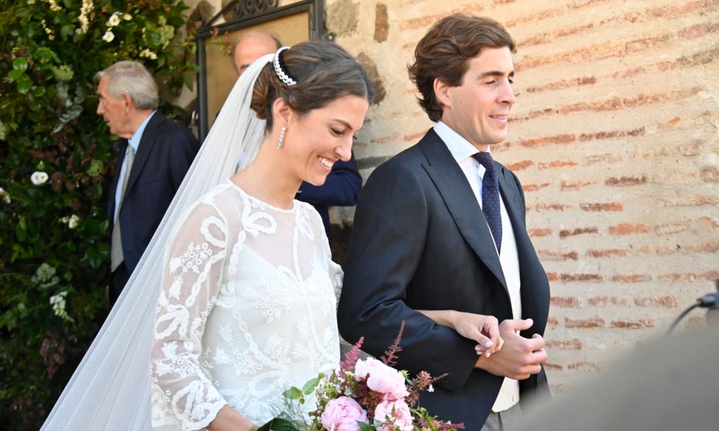 Pilar Montes Yebra, una novia minimalista con 'slip dress' en su boda con Ignacio del Pino