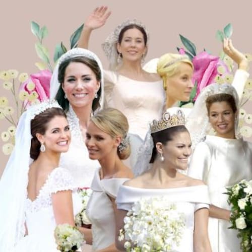 Las impresionantes joyas que llevaron las ‘royals’ en sus bodas: de Magdalena de Suecia a Mary de Dinamarca