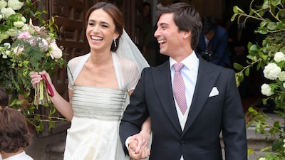 El original vestido de novia de inspiración griega de Carmen Gómez-Acebo en su boda con Borja Álvarez de Estrada