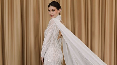 Un vestido de novia diferente para Sofia, la diseñadora que creó su propio look nupcial