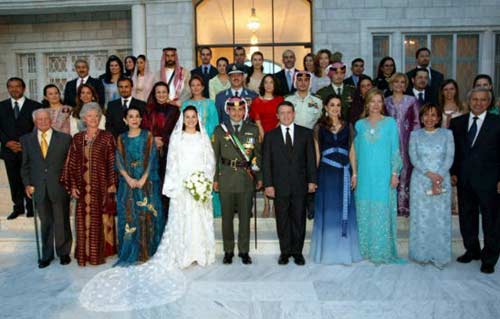 El Príncipe heredero de Jordania, Hamzah y su prima, la princesa Noor, celebran sus esponsales