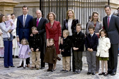 La Familia Real acude a la tradicional cita de Pascua en la catedral de Mallorca