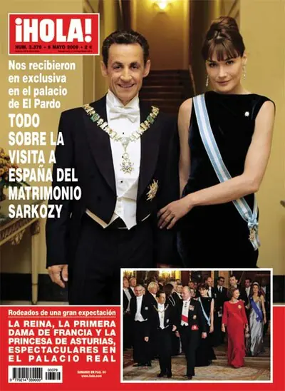 Excepcional exclusiva: El matrimonio Sarkozy posa para ¡HOLA! en el palacio de El Pardo