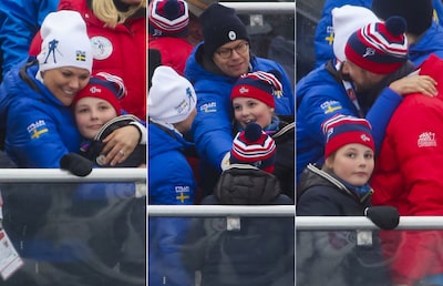 ¡Todos a la nieve! Estelle de Suecia y los pequeños Príncipes noruegos lo pasan en grande en los Mundiales de esquí