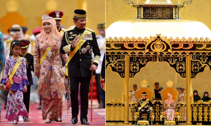 Más de cuatro mil invitados se dan cita en el lujoso banquete de cumpleaños del Sultán de Brunéi