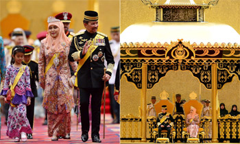 Más de cuatro mil invitados se dan cita en el lujoso banquete de cumpleaños del Sultán de Brunéi