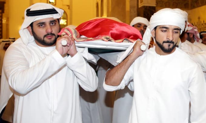 El doloroso adiós al hijo mayor del Emir de Dubái