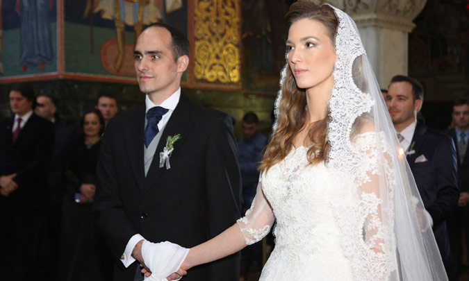 El 'sí, quiero' de los príncipes Mihailo y Ljubica, protagonistas de la primera boda real de Serbia en décadas