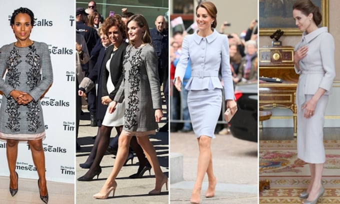 'Royals' y actrices comparten estilo: los mismos vestidos en su versión real y hollywoodiense