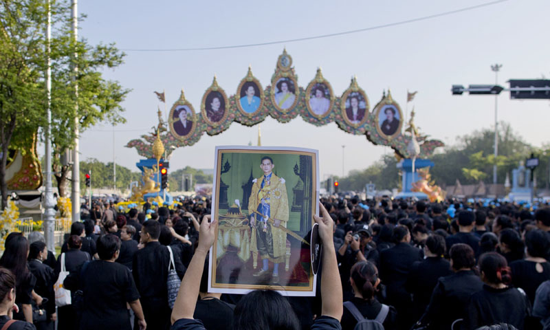 Comienzan los fastuosos actos de despedida del rey Rey Bhumibol de Tailandia