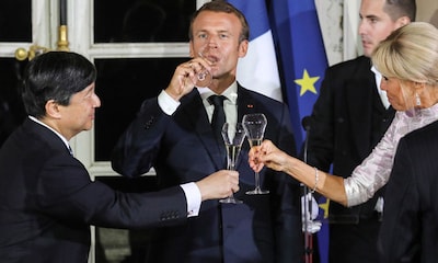 Naruhito de Japón culmina la primera parte de su visita a Francia con un brindis con los Macron en Versalles