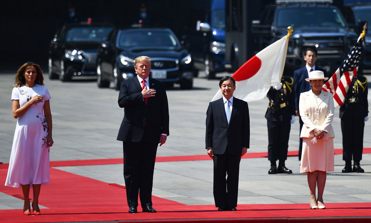 Los Trump son los primeros invitados de los nuevos Emperadores de Japón