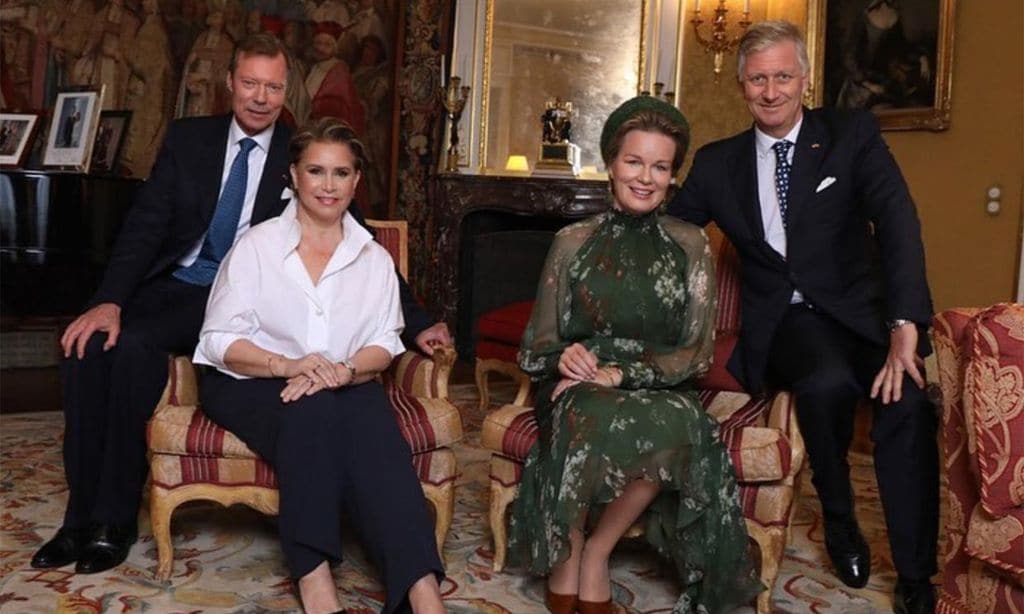 Los reyes Felipe y Letizia, 'presentes' por sorpresa en la reaparición de la Gran Duquesa de Luxemburgo
