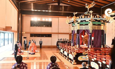 Los 'royals' llegan al banquete de la corte en el Palacio Imperial de Japón