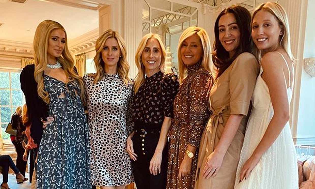 Marie-Chantal y Olympia de Grecia, junto con Paris y Nicky Hilton, de fiesta con toque francés