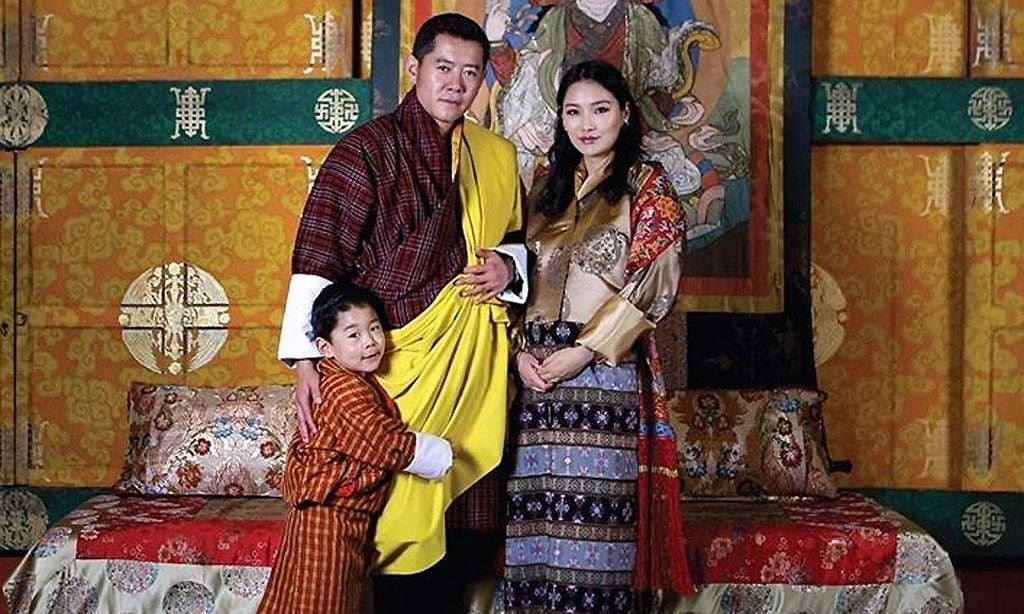 Los Reyes de Bután Jigme Khesar Wangchuk y Jetsum Pema 