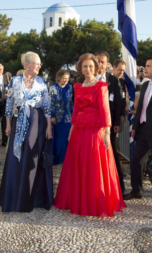 Reina Sofía y reina Margarita