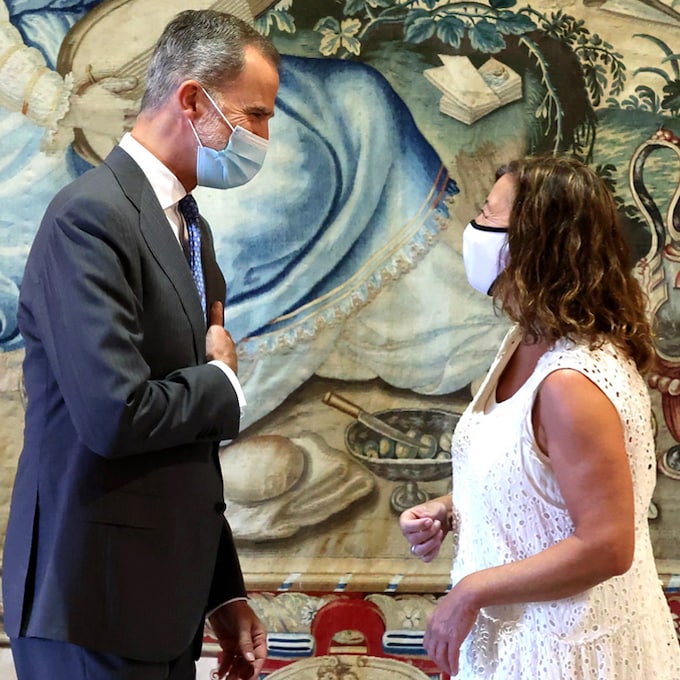 El Rey recibe en audiencia a las autoridades de Baleares en el Palacio de la Almudaina