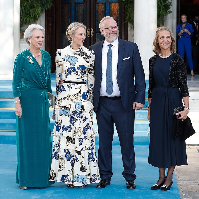 De los Borbones a los Windsor: todos los 'royals' que han ido a la boda de Philippos de Grecia y Nina Flohr