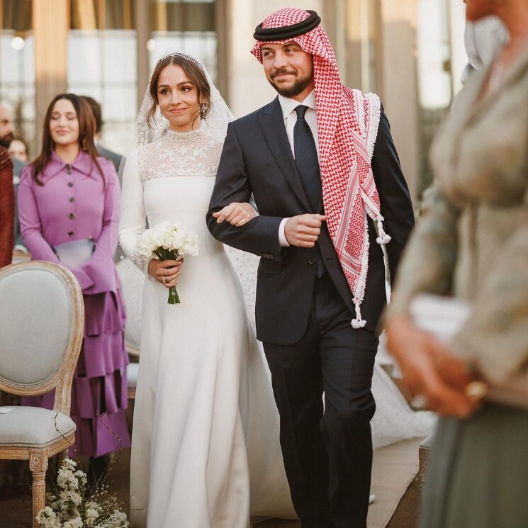 Así ha vivido el príncipe Hussein de Jordania la boda de su hermana, todo un ensayo para la suya