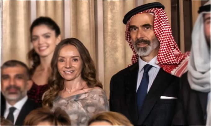 Miriam Ungría y el príncipe jordano Ghazi bin Muhammad