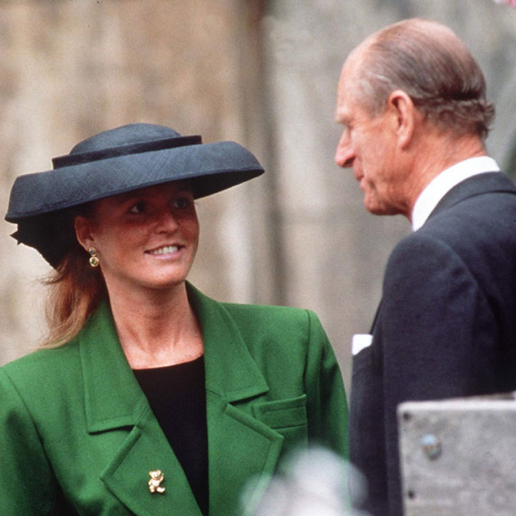 El duque de Edimburgo y Sarah Ferguson entierran el hacha de guerra para la boda de Eugenia de York