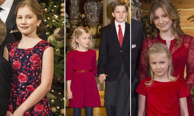El espíritu de las Navidades pasadas visita a la Familia Real de los belgas