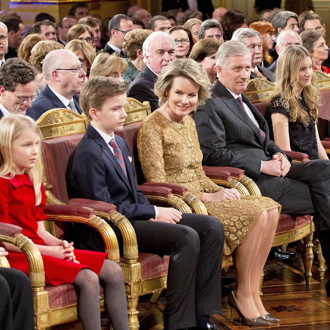 La familia real belga, unida en el tradicional concierto de Navidad