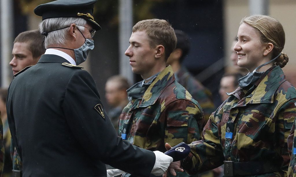 Elisabeth de Bélgica en la Real Academia Militar de Bruselas